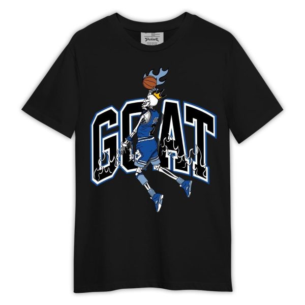 Low Space Royal 11s Shirt, G.O.A.T Skeleton Fire Shirt Outfit Matching Jordan Shirt Jezsport.com