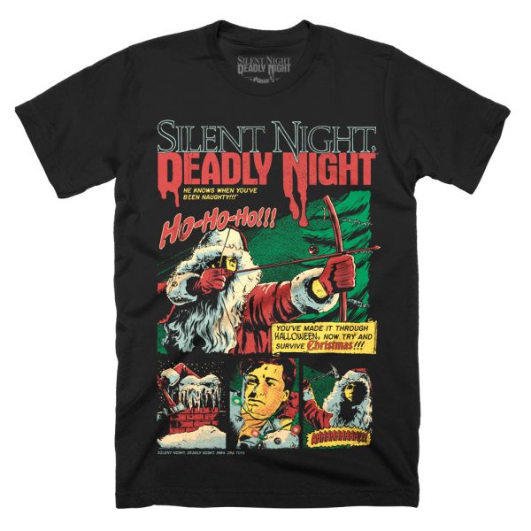 Silent Night Deadly Night Ho, Ho, Ho T-Shirt Funny Halloween Shirt For Halloween Jezsport.com