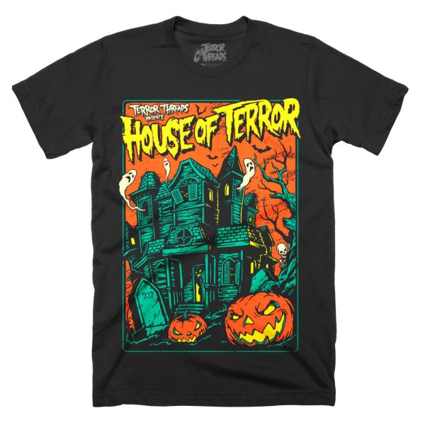 House Of Terror T-Shirt Funny Halloween Shirt For Halloween Jezsport.com