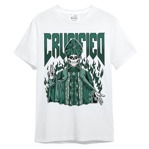 Oxidized Green 4s Shirt - Crucified Skeleton Unisex Shirt Matching Jordan Shirt Jezsport.com