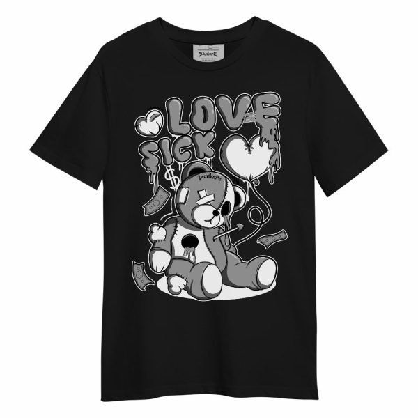 Black Wolf Grey 12s Shirt, Graphic Love Sick Unisex Shirt Matching Jordan Shirt Jezsport.com