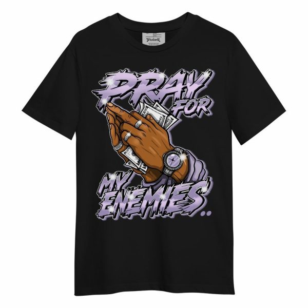 Low Pure Violet 11s Shirt - Prayed For Enemies Graphic Unisex Shirt Matching Jordan Shirt Jezsport.com