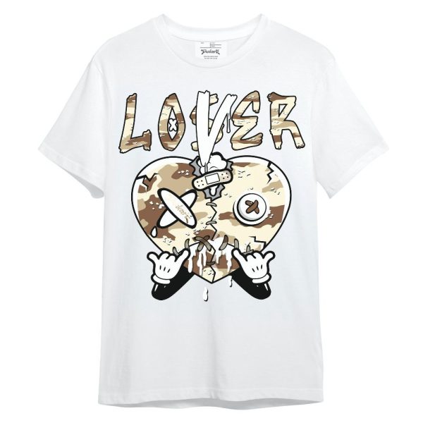 Desert Camo 3s Shirt, Loser Lover Drip Heart Unisex Shirt Matching Jordan Shirt Jezsport.com