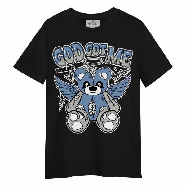 University Blue 4s Shirt - Gods Guides Me Bear Unisex Shirt Matching Jordan Shirt Jezsport.com