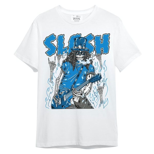 Industrial Blue 4s Shirt - Slash Skeleton Unisex Shirt Matching Jordan Shirt Jezsport.com