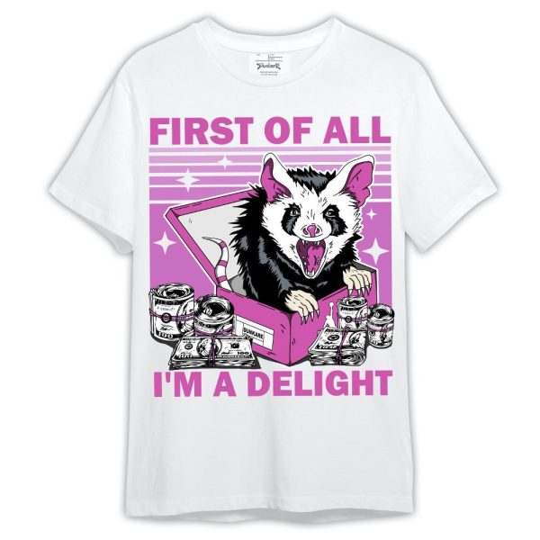 Hyper Violet 4s Shirt, Opossum I'm A Delight Shirt Outfit Matching Jordan Shirt Jezsport.com