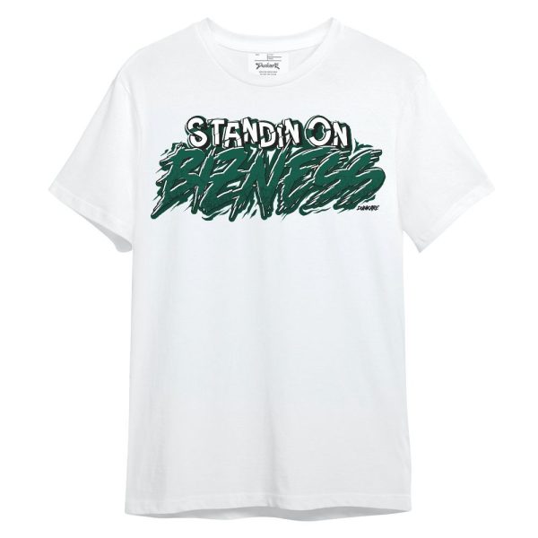 Oxidized Green 4s Shirt, Standin On Bizness Unisex Shirt Matching Jordan Shirt Jezsport.com