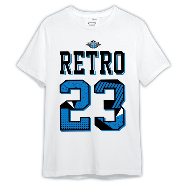 Industrial Blue 4s Shirt, Retro 23 G.O.A.T Shirt Outfit 4 Military Blue 185 LTRP Matching Jordan Shirt Jezsport.com