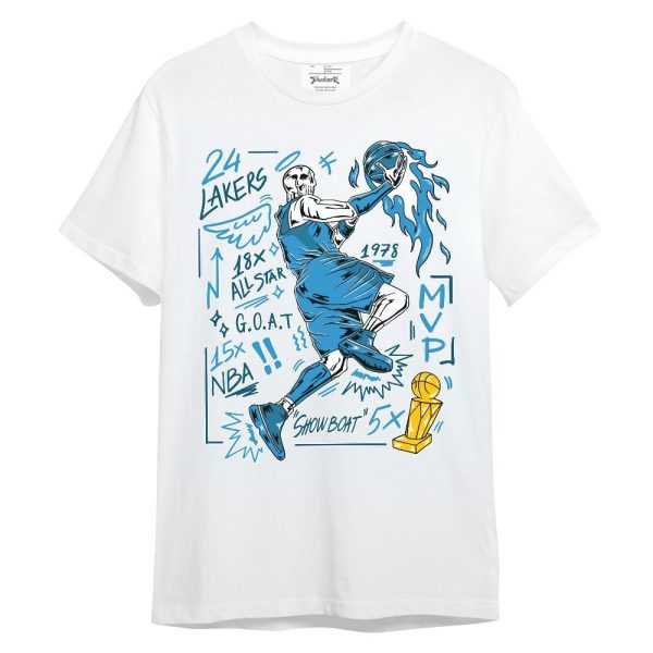 Powder Blue 9s Shirt - Superstars Skeleton Unisex Shirt Matching Jordan Shirt Jezsport.com