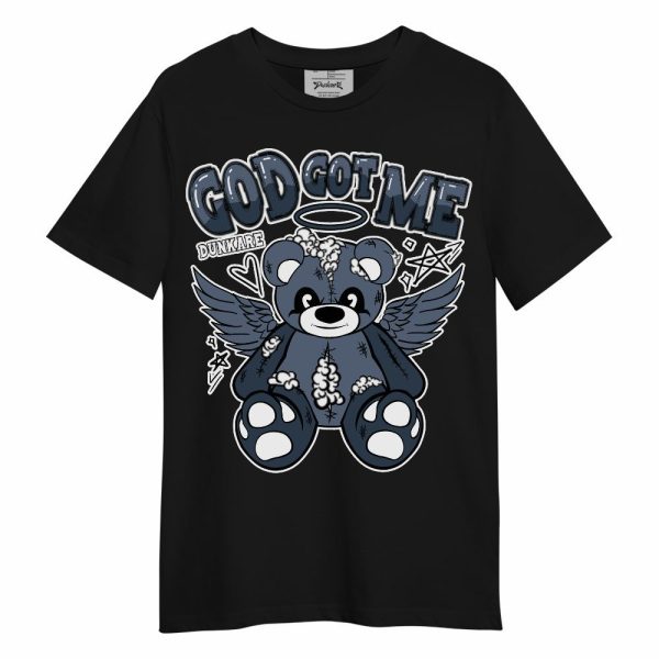 Low Diffused Blue 11s Shirt - Gods Guides Me Bear Unisex Shirt Matching Jordan Shirt Jezsport.com