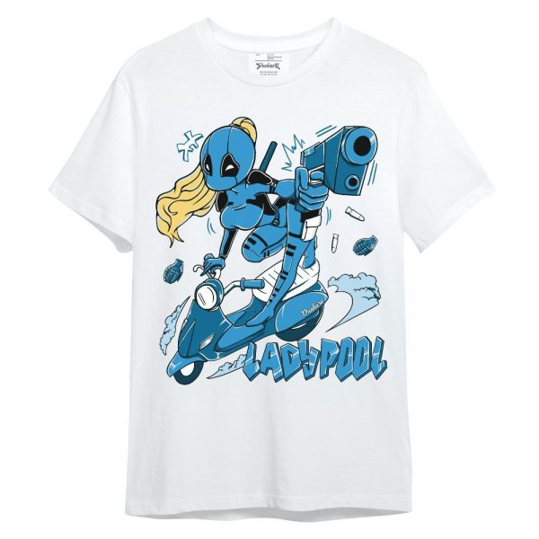 Powder Blue 9s Shirt - Lady Pool Cartoon Unisex Shirt Matching Jordan Shirt Jezsport.com