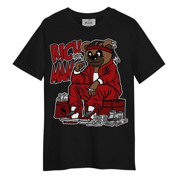 Red Taxi 12s Shirt - Rich Man Bear Unisex Shirt Matching Jordan Shirt Jezsport.com