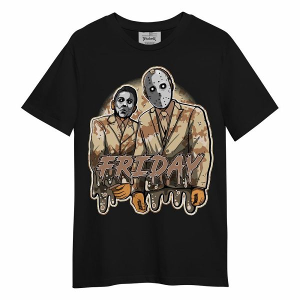 Desert Camo 3s Shirt - Friday Halloween Graphic Unisex Shirt Matching Jordan Shirt Jezsport.com