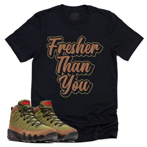 Fresher Than You Shirt Retro Air Jordan 9 NRG Beef And Broccoli Sneaker Match Tee Jezsport.com