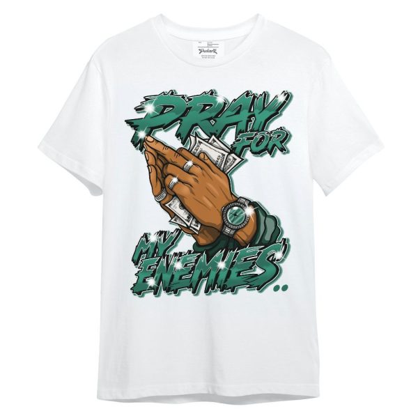 Oxidized Green 4s Shirt - Prayed For Enemies Graphic Unisex Shirt Matching Jordan Shirt Jezsport.com