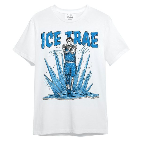 Industrial Blue 4s Shirt - Freezed Skeleton Unisex Shirt Matching Jordan Shirt Jezsport.com