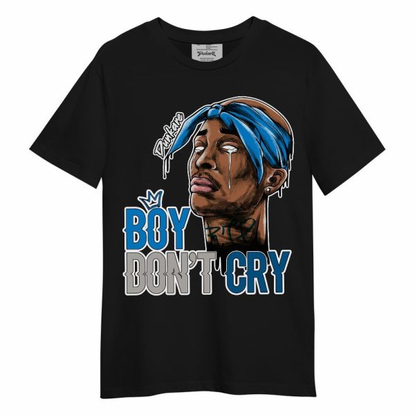 Industrial Blue 4s Shirt - Boiz Ain't Cry Unique Unisex Shirt Matching Jordan Shirt Jezsport.com