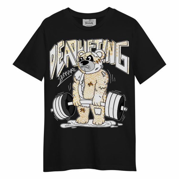 Low Yellow Python 11s Shirt - Deadlifting Bear Unisex Shirt Matching Jordan Shirt Jezsport.com