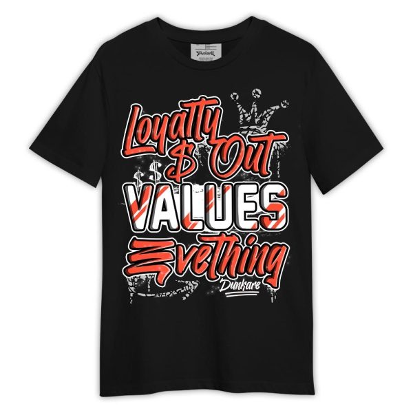 Georgia Peach 3s Shirt, Loyalty Out Values Everything Shirt Outfit 3 Cosmic Clay Matching Jordan Shirt Jezsport.com