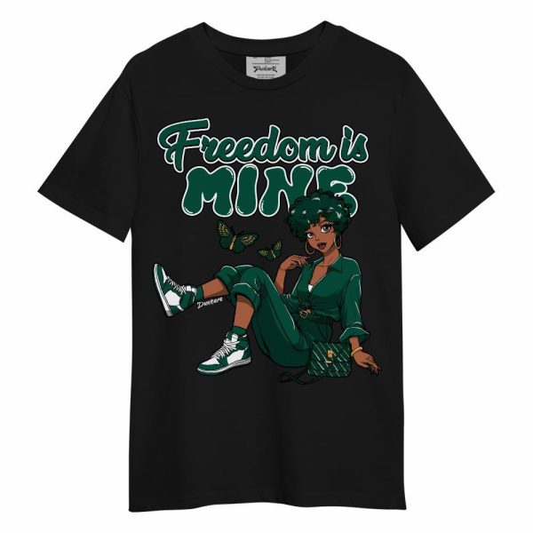 Oxidized Green 4s Shirt, Freedom Is Mine Unisex Shirt Matching Jordan Shirt Jezsport.com