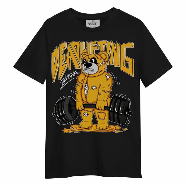 Vivid Sulfur 4s Shirt - Deadlifting Bear Unisex Shirt Matching Jordan Shirt Jezsport.com