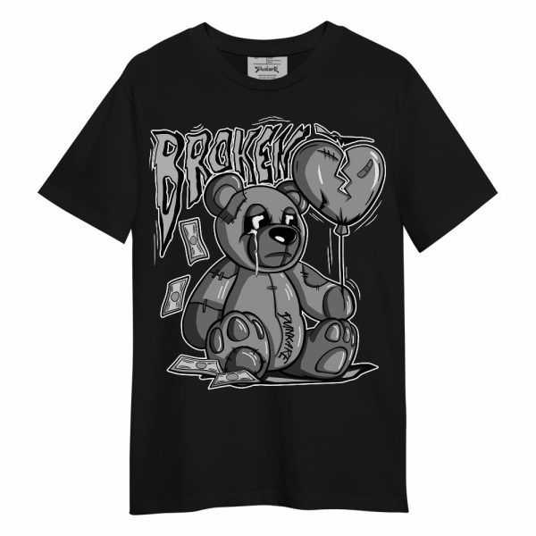 Black Wolf Grey 12s Shirt - Broken Bear Shirt Unisex Oufit Unisex Shirt Matching Jordan Shirt Jezsport.com