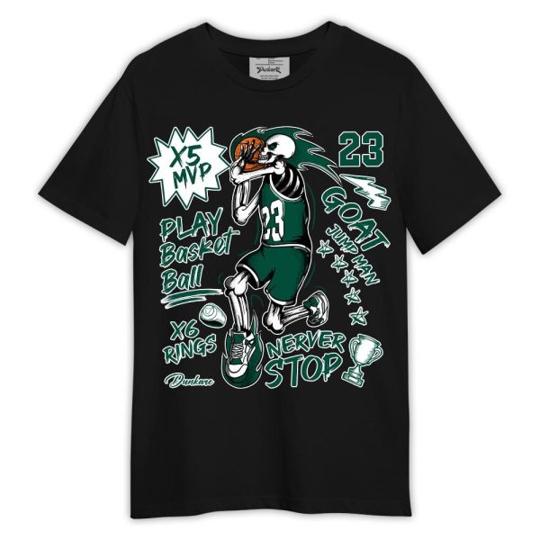 Oxidized Green 4s Shirt, Never Stop G.O.A.T Shirt Outfit Matching Jordan Shirt Jezsport.com