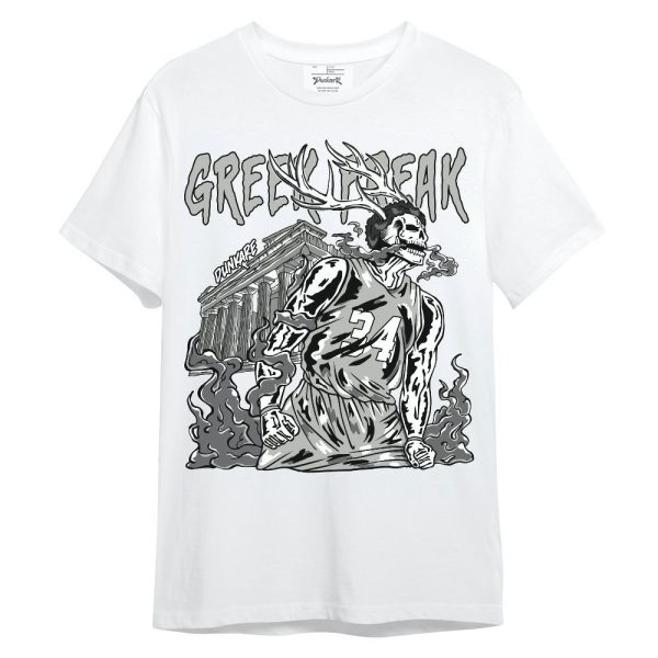 Paris Cement Grey 4s Shirt - Greek Freaks Skeleton Shirt Unisex Outfit Unisex Shirt Matching Jordan Shirt Jezsport.com