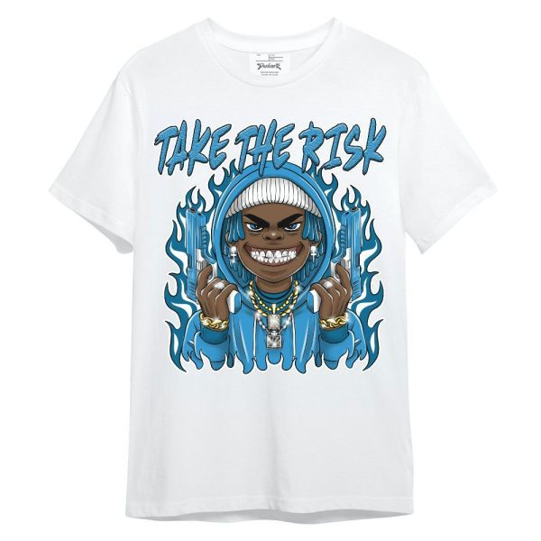 Powder Blue 9s Shirt - Take The Risk Unisex Shirt Matching Jordan Shirt Jezsport.com