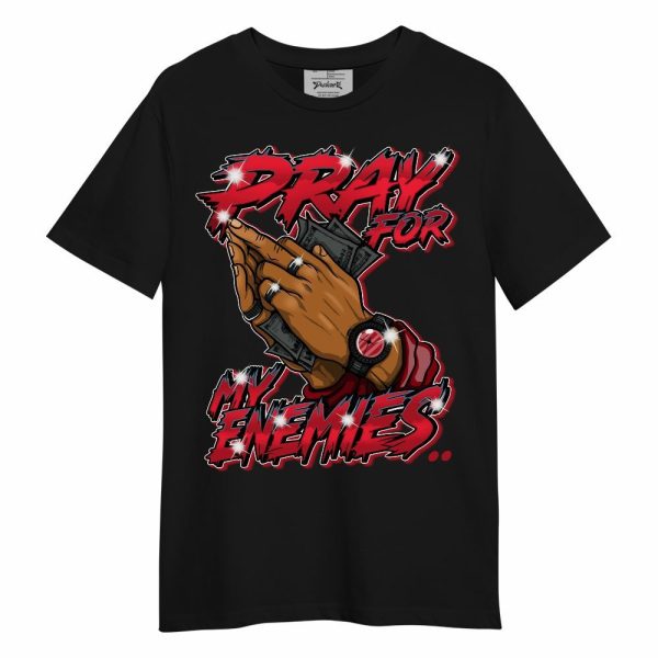 Retro Raging Bull 5s Shirt - Prayed For Enemies Graphic Unisex Shirt Jezsport.com