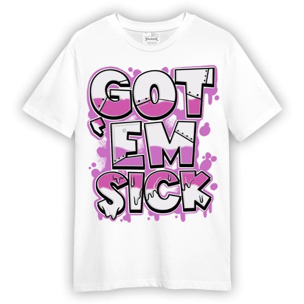 Hyper Violet 4s Shirt - Gotten 'Em Sick Graphic Shirt Unisex Matching Jordan Shirt Jezsport.com