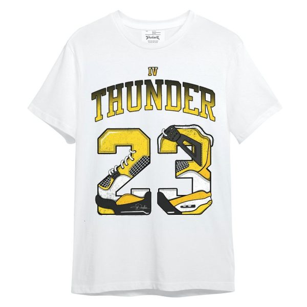 Retro Thunder 4s Shirt, Number 23 4s Unisex Shirt Matching Jordan Shirt Jezsport.com