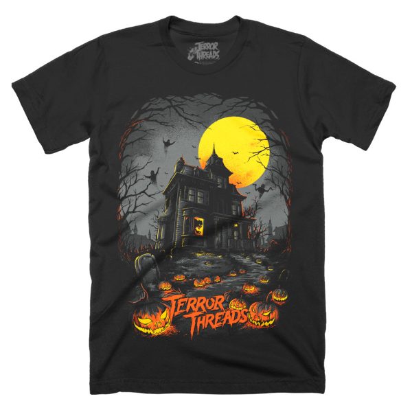 The Menacing Manor T-Shirt Funny Halloween Shirt For Halloween Jezsport.com