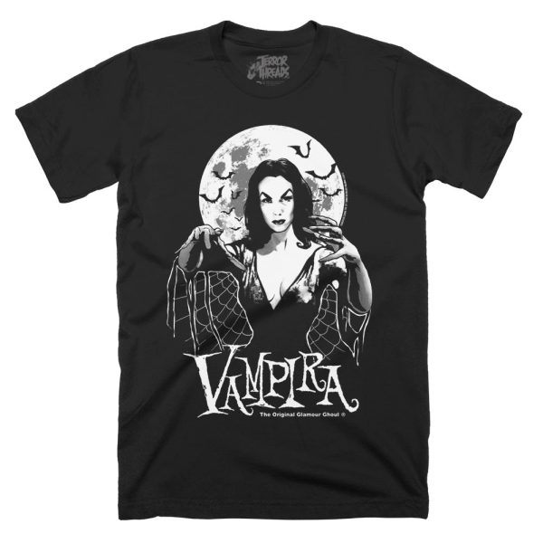 Vampira Moon Glow T-Shirt Funny Halloween Shirt For Halloween Jezsport.com