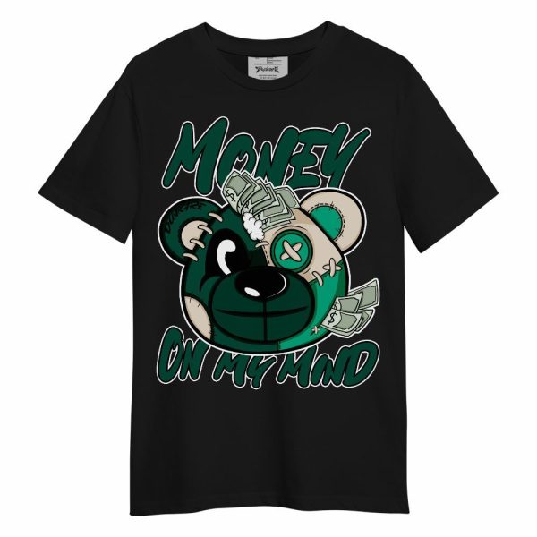 Oxidized Green 4s Shirt - Money On My Mind Bear Shirt Unisex Oufit Unisex Shirt Matching Jordan Shirt Jezsport.com