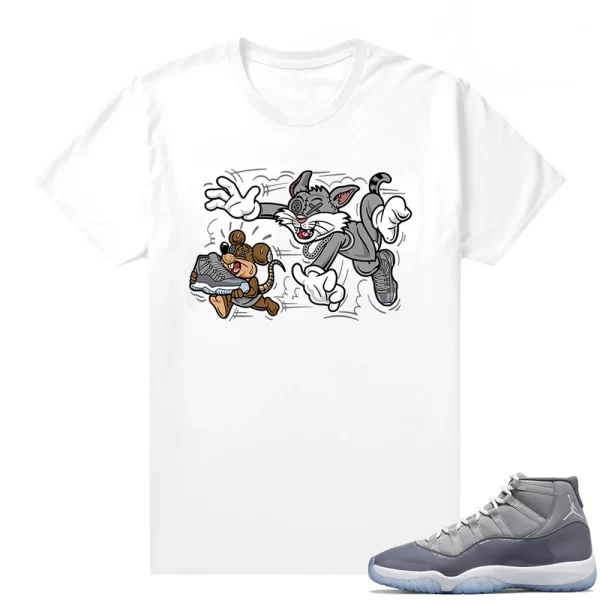 Jordan 11 Cool Grey shirts to match Sneaker Match Tees White Finessed, Matching Jordan Shirt Jezsport.com