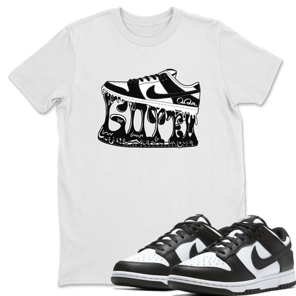 Shoe Stuck Unisex Crew Neck T-Shirt, Sneaker Shirt To Match Dunks Panda Black White, Matching Jordan Shirt Jezsport.com