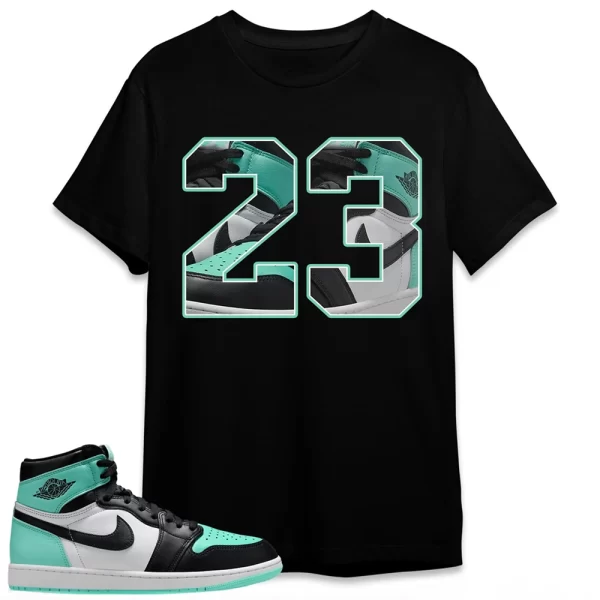 Air Jordan 1 High OG Green Glow Unisex T-Shirt, Number 23 CM1 Shirt To Match Sneaker, Matching Jordan Shirt Jezsport.com