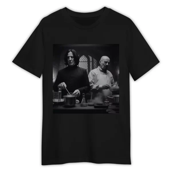 Severus Snape And Walter White In Lab Shirt, Wizard House Christmas Birthday Gifts, Potterhead Potter Book 90s Vintage Shirt Jezsport.com