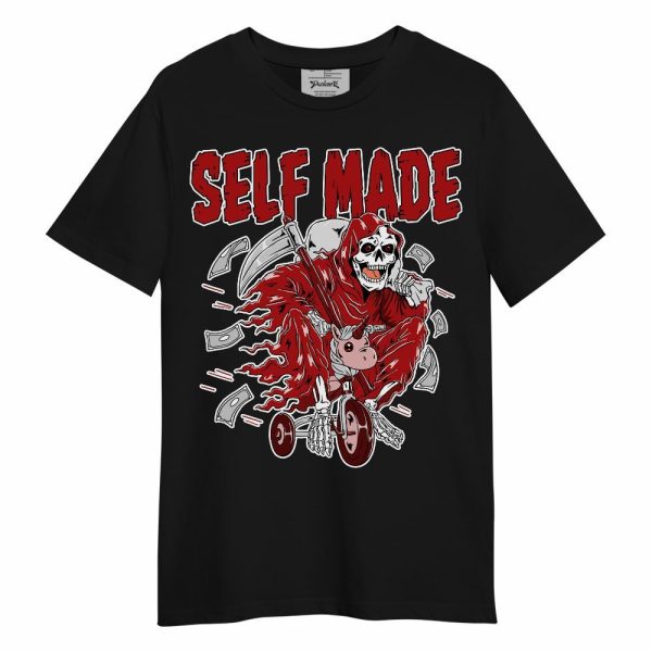 Red Taxi 12s Shirt Self Make Skeleton Unisex Shirt Matching Jordan Shirt Jezsport.com