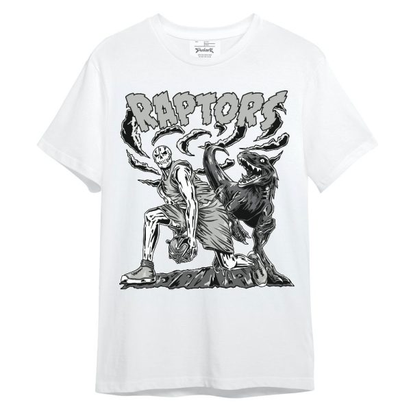 Paris Cement Grey 4s Shirt - Raptors Skeleton Unisex Shirt Matching Jordan Shirt Jezsport.com