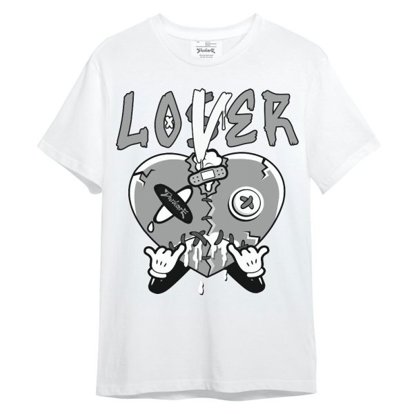 Black Wolf Grey 12s Shirt, Loser Lover Drip Heart Unisex Shirt Matching Jordan Shirt Jezsport.com