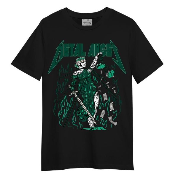 Oxidized Green 4s Shirt - Metal Angel Skeleton Shirt Unisex Matching Jordan Shirt Jezsport.com