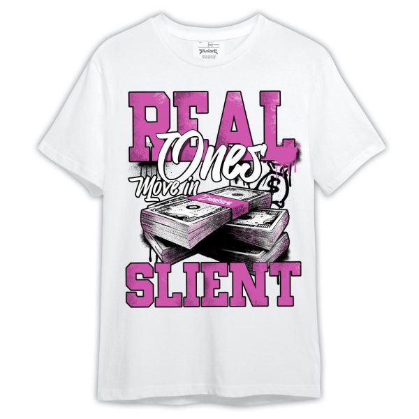 Hyper Violet 4s Shirt, Move In Silence Money Shirt Outfit Matching Jordan Shirt Jezsport.com