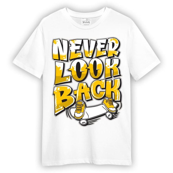 Vivid Sulfur 4s Shirt - Never Looking Back Graphic Shirt Unisex Matching Jordan Shirt Jezsport.com