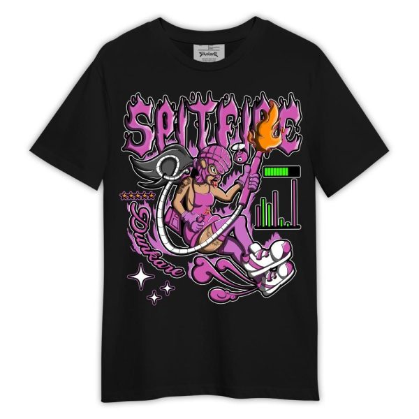 Hyper Violet 4s Shirt, Spit Fire Shirt Outfit 1305 LGH Matching Jordan Shirt Jezsport.com