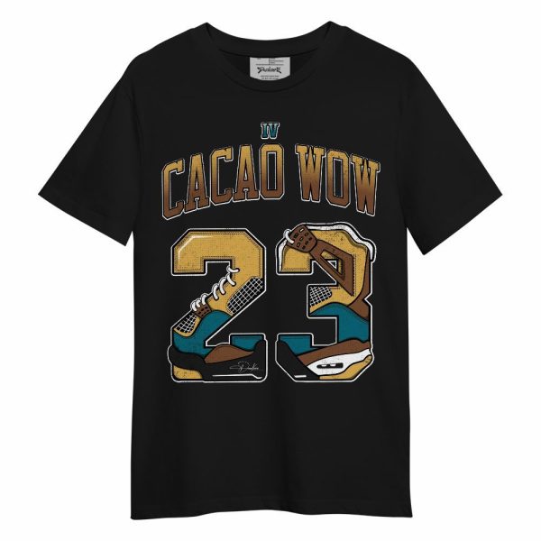 Retro Cacao Wow 4s Shirt, Number 23 4s Unisex Shirt Matching Jordan Shirt Jezsport.com