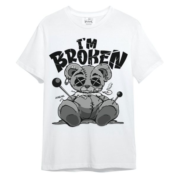 Black Wolf Grey 12s Shirt, I'm Broken Bear Unisex Shirt Matching Jordan Shirt Jezsport.com