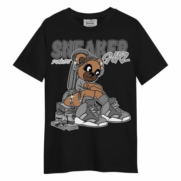 Black Wolf Grey 12s Shirt - Sneaker Girl Bear Unisex Shirt Matching Jordan Shirt Jezsport.com