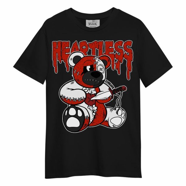 Red Cement 4s Shirt - Heartless Bear Unisex Shirt Matching Jordan Shirt Jezsport.com